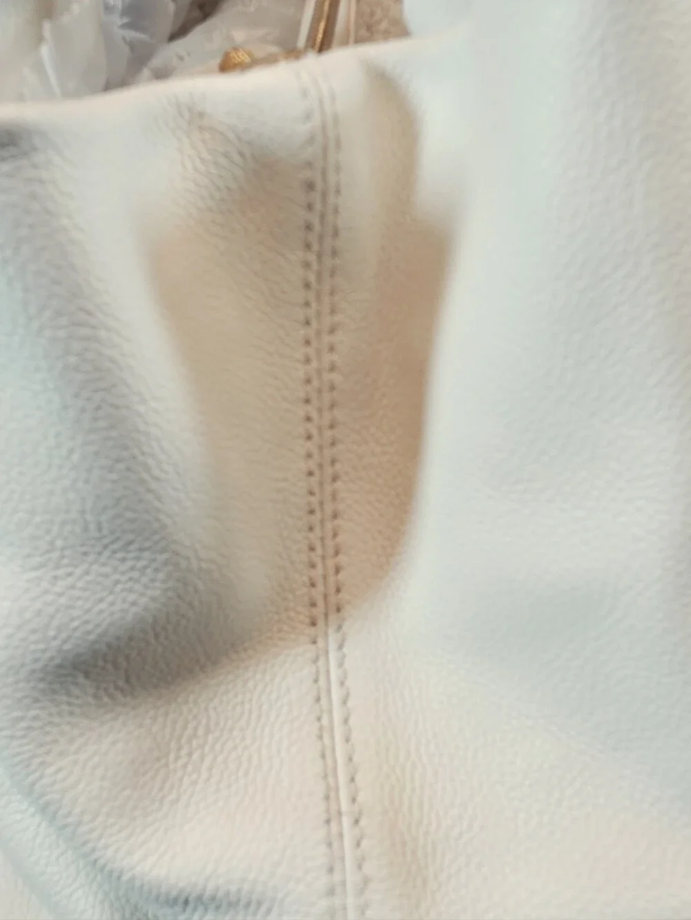 Salvatore Ferragamo White Leather Tote Bag. Comes with COA
